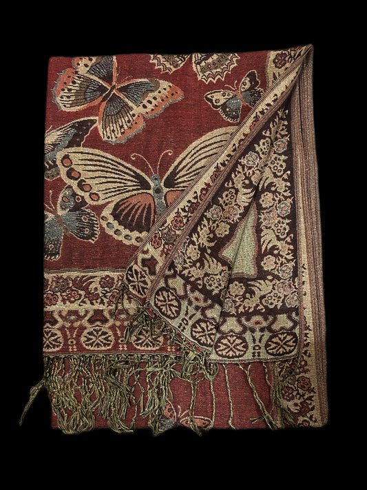 Rustic Butterfly Pashmina